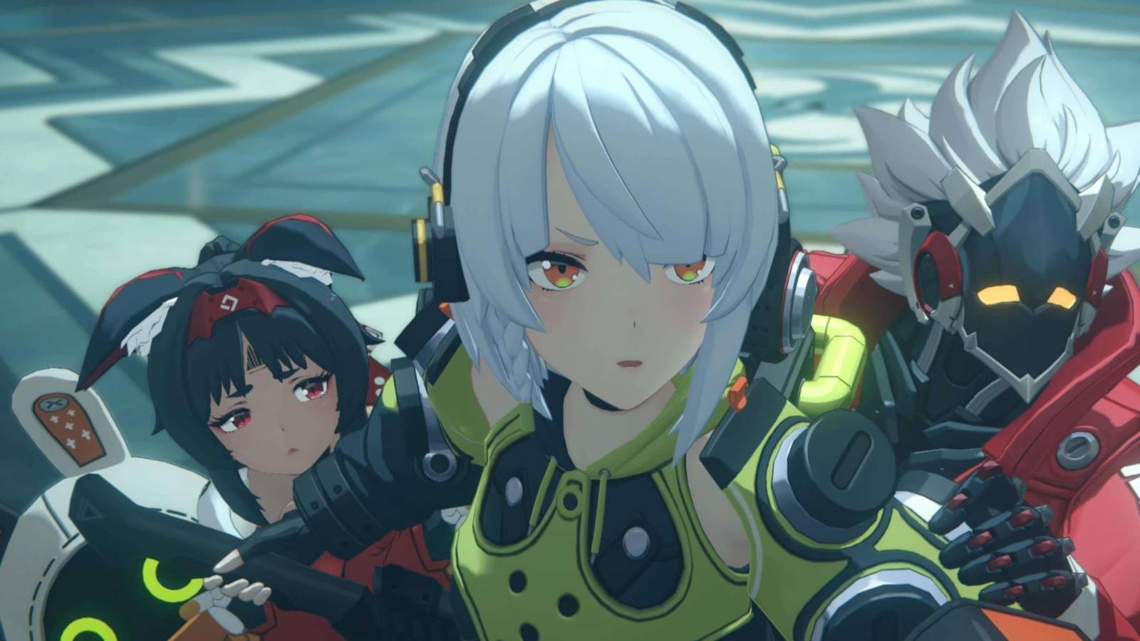 A screenshot of Zenless Zone Zero's Cunning Hares from an in-game cutscene.