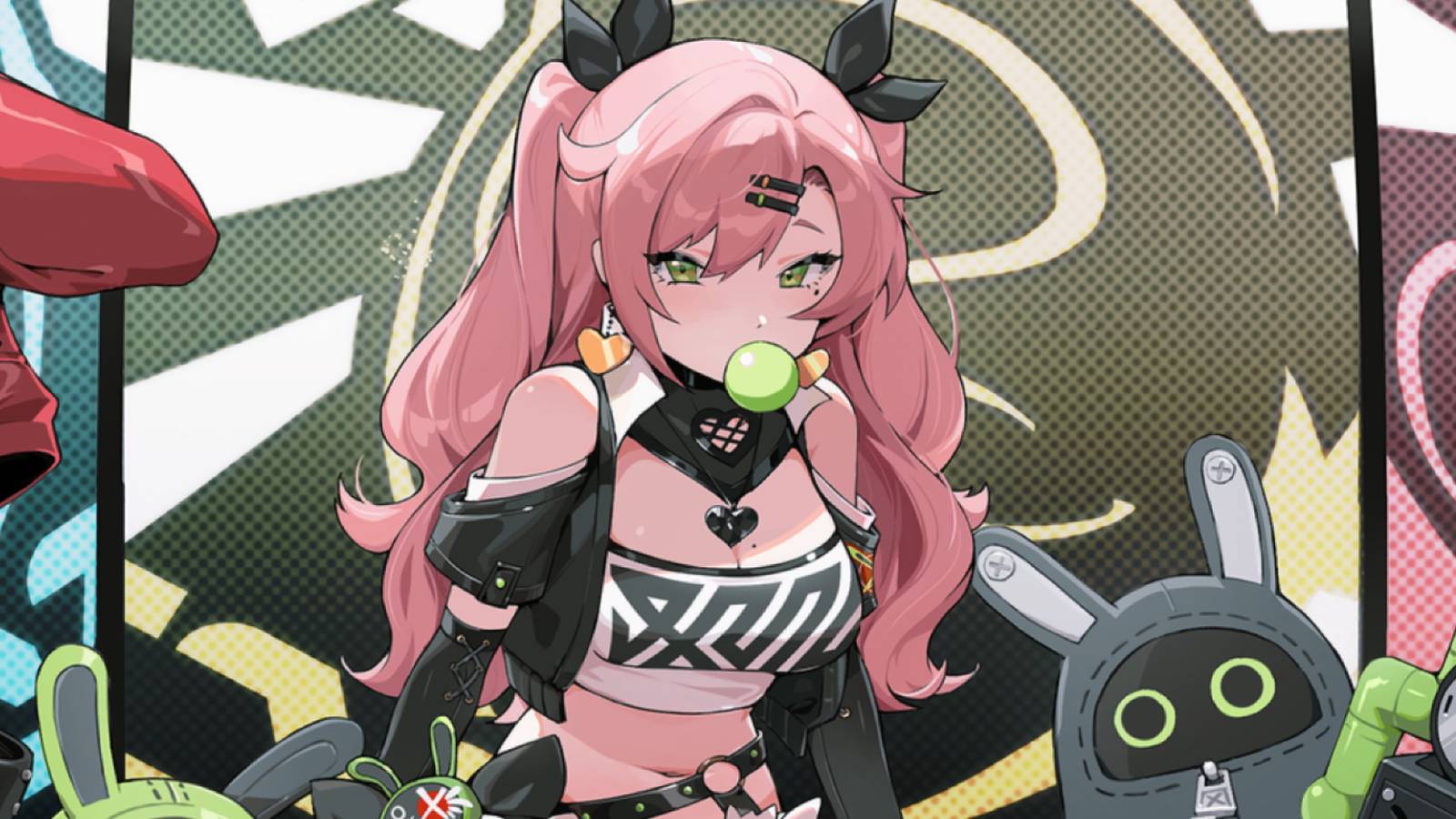 A promotional visual for Nicole from Zenless Zone Zero.