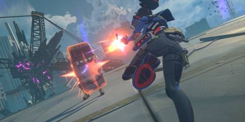 A screenshot from Zenless Zone Zero showing Zhu Yuan fighting an enemy.