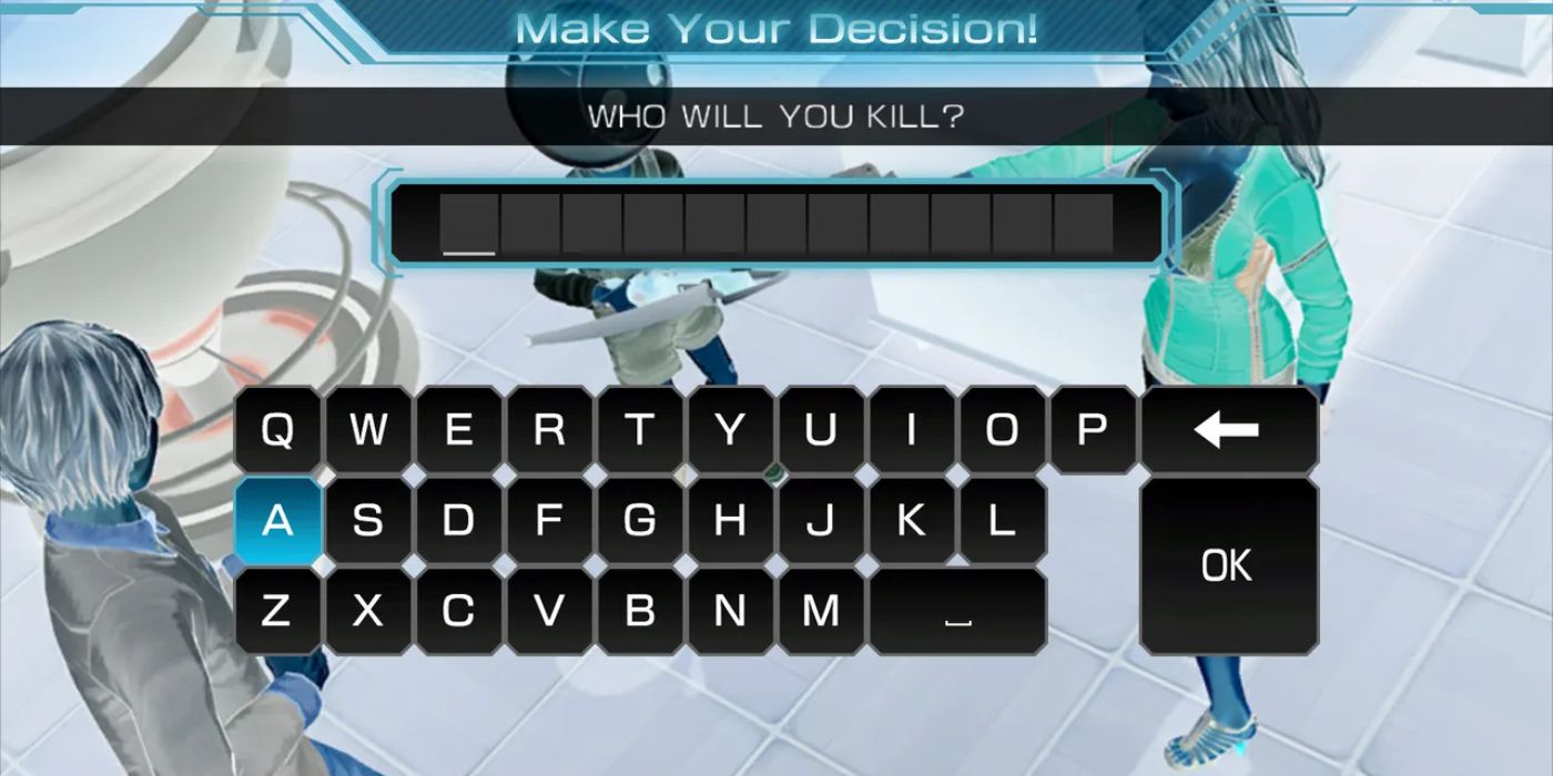 Zero Time Dilemma On-Screen Keyboard