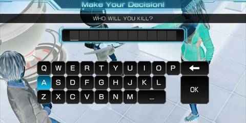 Zero Time Dilemma On-Screen Keyboard
