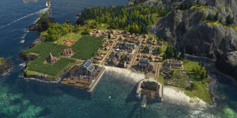 An Early-Stage Town in Anno 1800