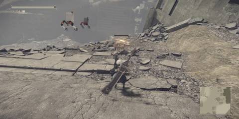 2B Facing A Machine In Combat