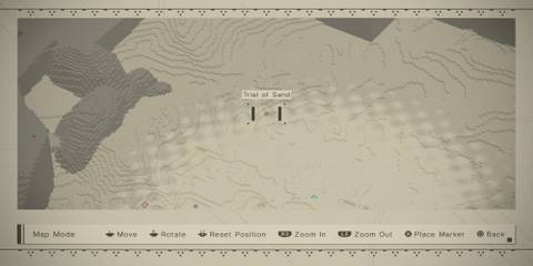 The Trial Of The Sand Location On The Map