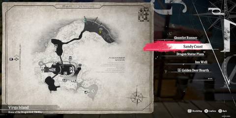 The Sandy Coast On The Map 