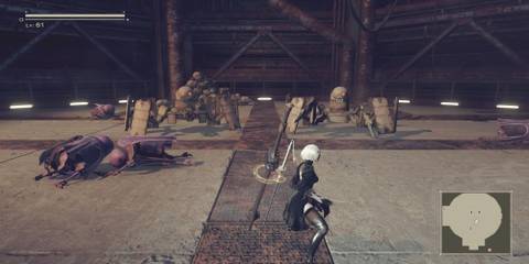 2B Facing The Spider-Type Enemies