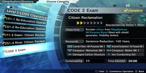 The CODE 2 Exam Operation