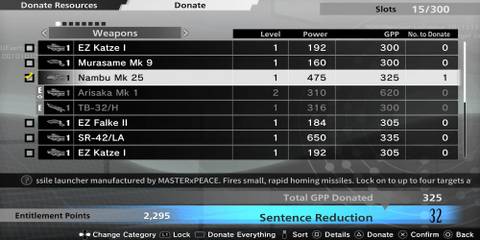 The Player Getting Rewards For Donating A Weapon 