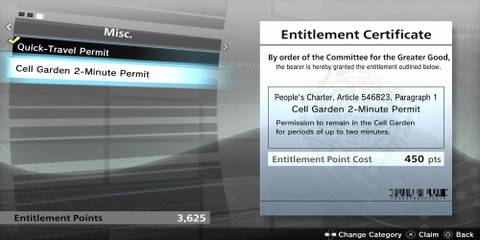 The Cell Garden Permit Entitlement In The Window 