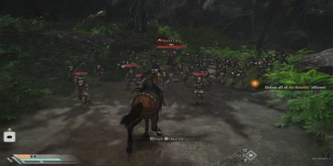 The Player Charging His Horse Into Combat 