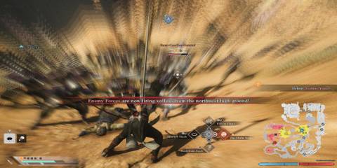 The Player Parrying An Officer