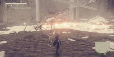 2B Facing A Lot Of Loot On The Ground 