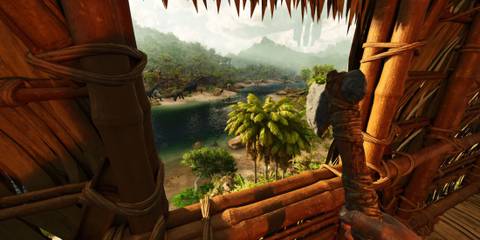 Inside a Player Constructed Building in Ark: Survival Ascended