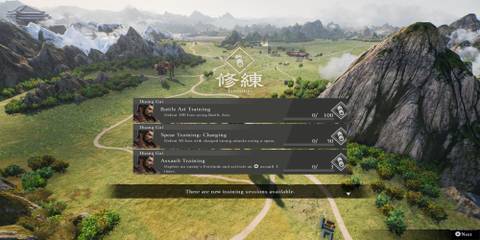 The Player Getting New Training Objectives