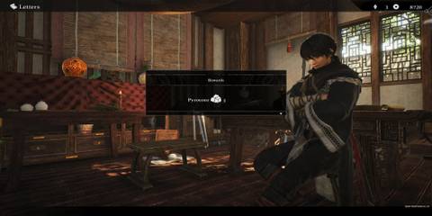 The Player Getting Pyrocene From A Letter