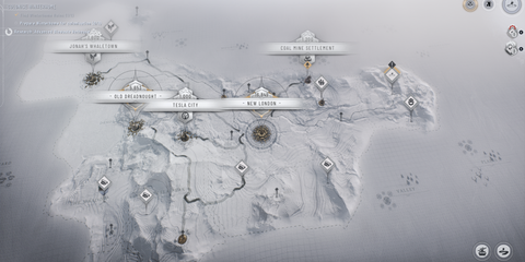 The Map From a Frostpunk 2 Campaign