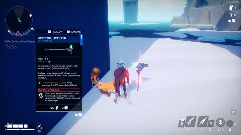 Blue rarity hammer in Hyper Light Breaker