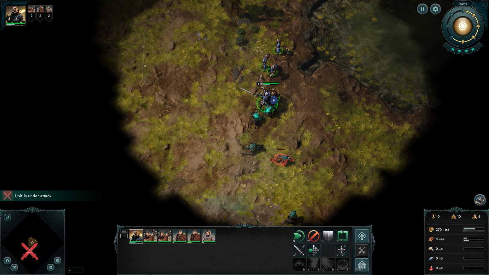 Exploring the map in Age of Darkness