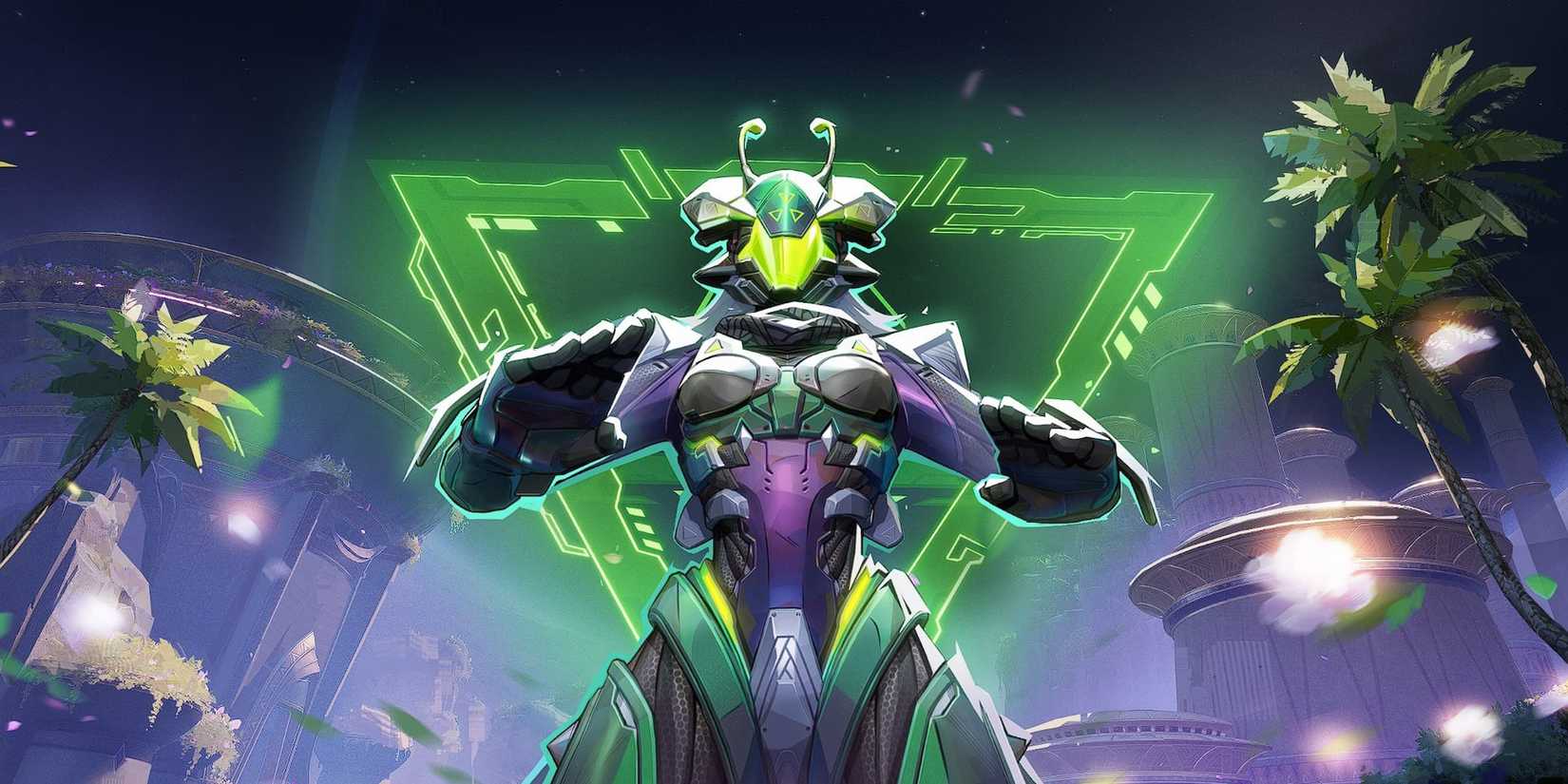 Galactic Wings Mantis MVP pose in Marvel Rivals