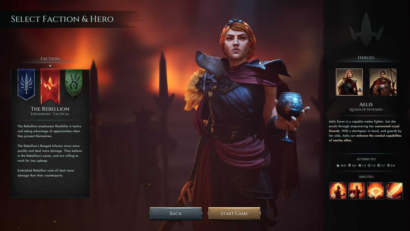 Aelis of the Rebellion in Age of Darkness