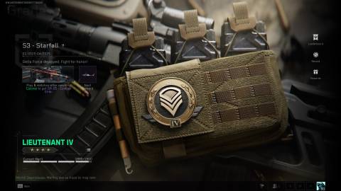 Ranked mode screen in Delta Force