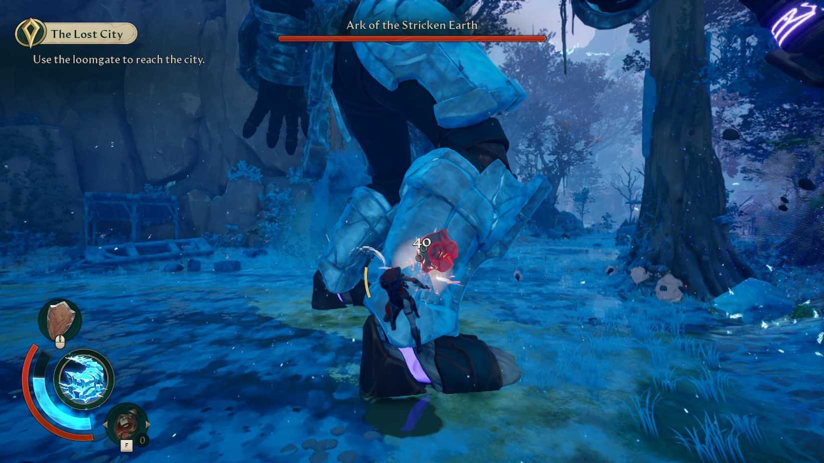 Ark of the Stricken Earth's armor weakspot in Eternal Strands