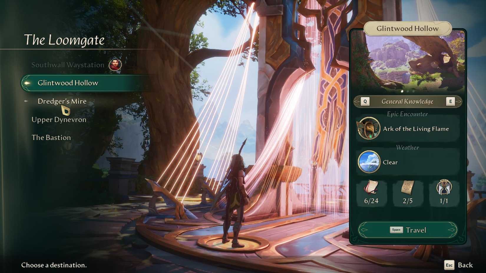 Fast traveling in Eternal Strands