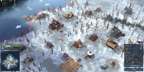 A Town During Winter in Northgard