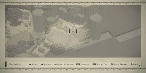 The Forest Castel: Front Access Point On The Map