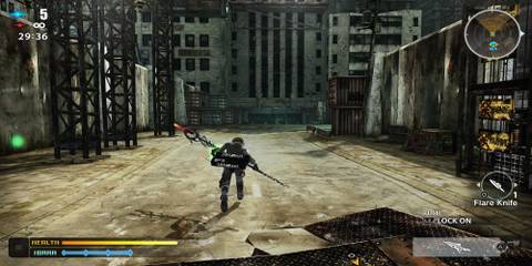 The Player Running With A Polearm Equipped