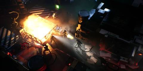 Xenomorphs Ambushing a Squad of Marines in Aliens: Dark Descent