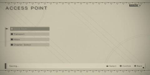 The Player Using Quick Save