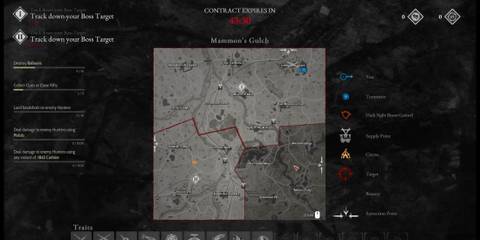 The Player Map of Mammon's Gulch in Hunt: Showdown 1896