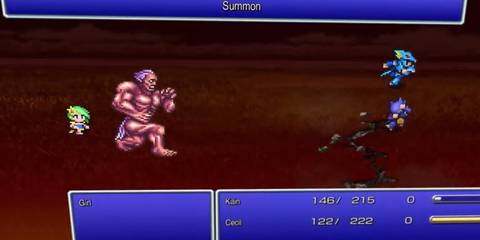 kain and cecil fighting in final fantasy 4