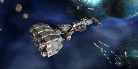 A Rebel Alliance Ship in Space from Star Wars: Empire at War