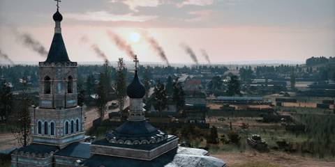 A Battlefield With a Church From Steel Division 2