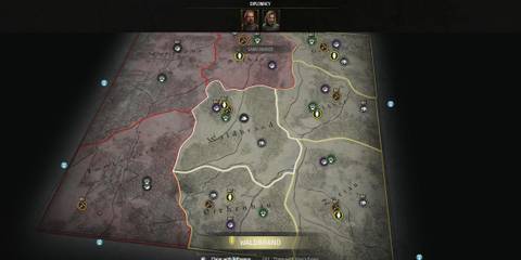 A View of the Map in a Manor Lords Campaign