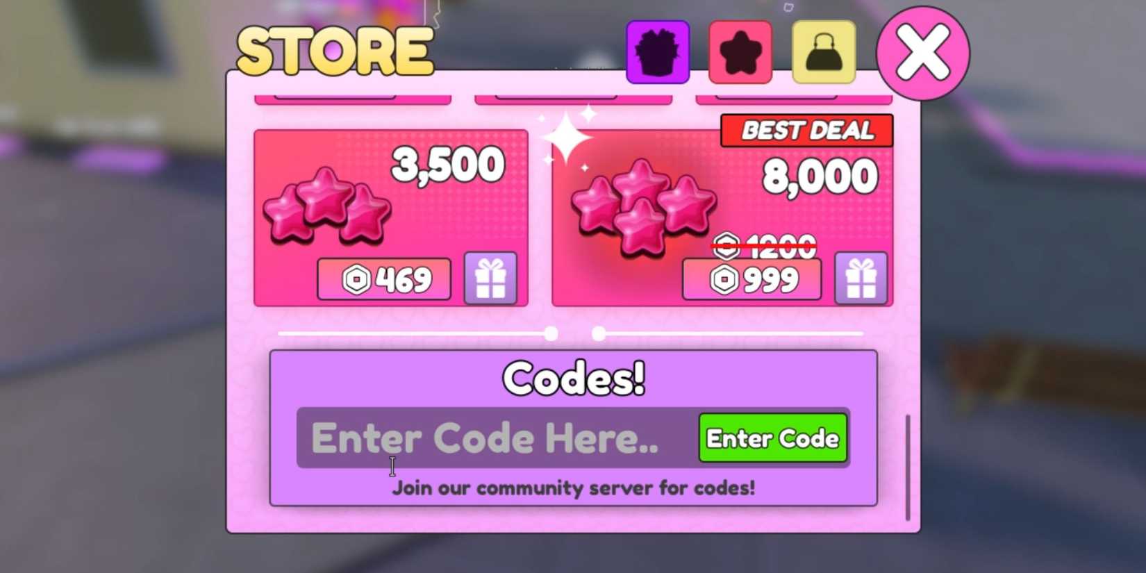 Baddies Brawl the codes tab