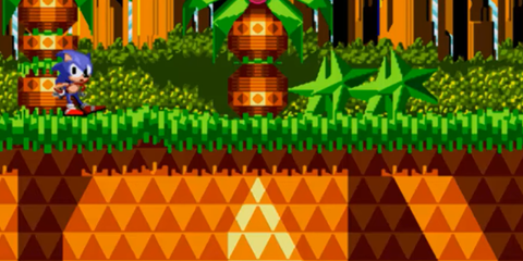 A Key Frame From Sonic CD Showing Sonic The Hedgehog Tapping His Foot In Annoyance