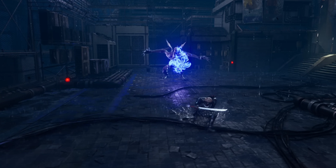 A Key Frame From The Ninja Gaiden 4 Reveal Trailer Revealing Rya Hyabusa Attacking An Enemy & Gaining Red Orbs