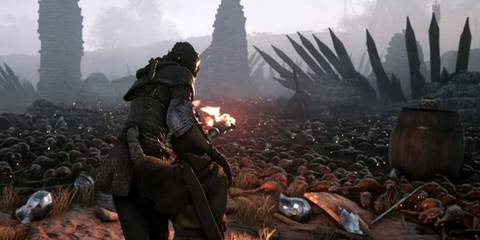 A Plague Tale Requiem Amicia among wreckage