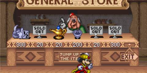 A shop in The Magical Quest Starring Mickey Mouse