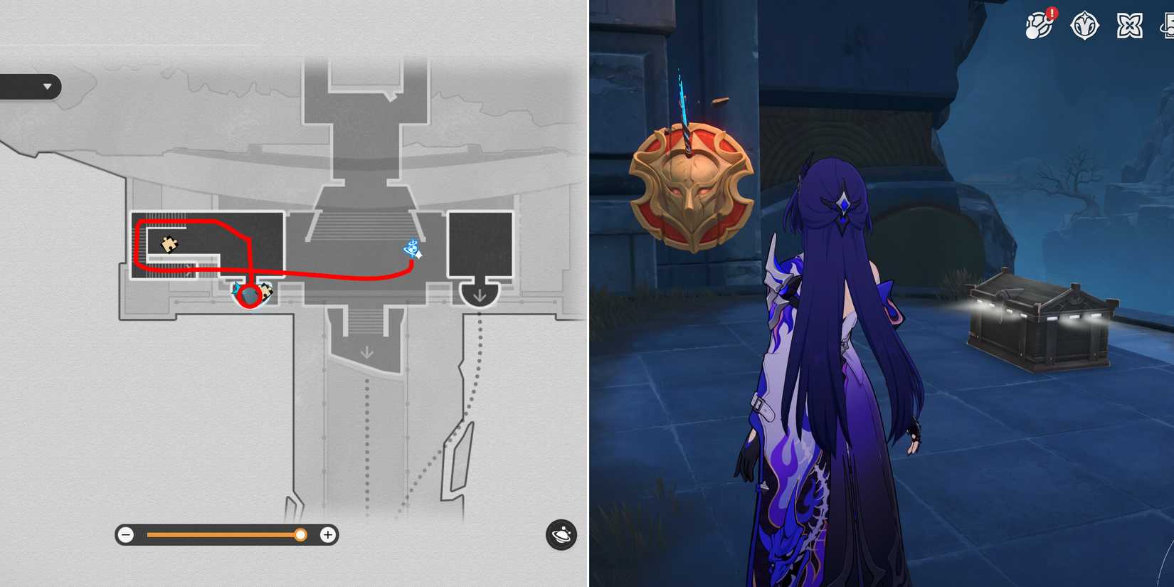 abyss of fate janusopolis treasure chest location 14 in honkai star rail