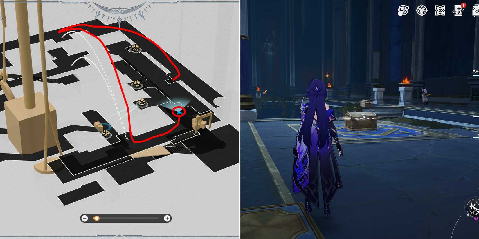 abyss of fate janusopolis treasure chest location 24 in honkai star rail