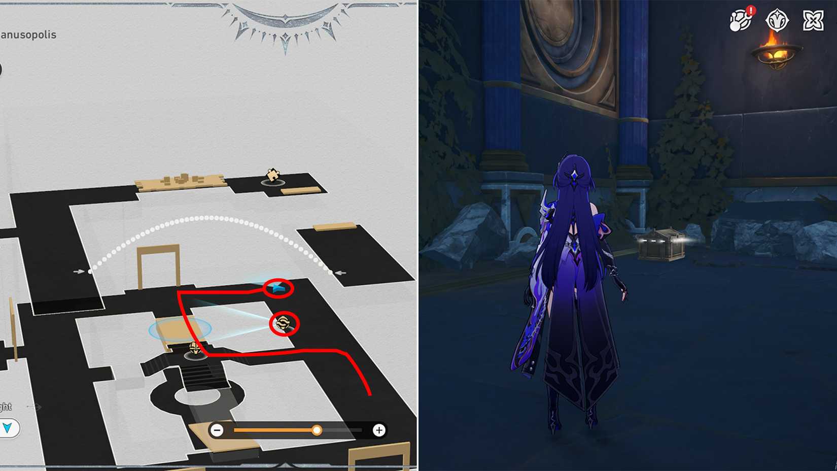 abyss of fate janusopolis treasure chest location 4 in honkai star rail