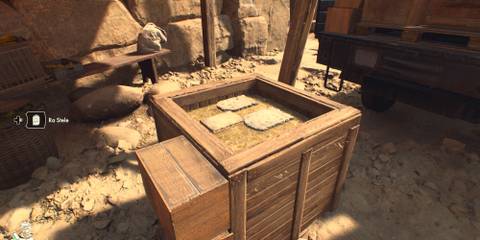 Adding Ra Stele to delivery crate in Indiana Jones and the Great Circle Belongs in a Museum quest