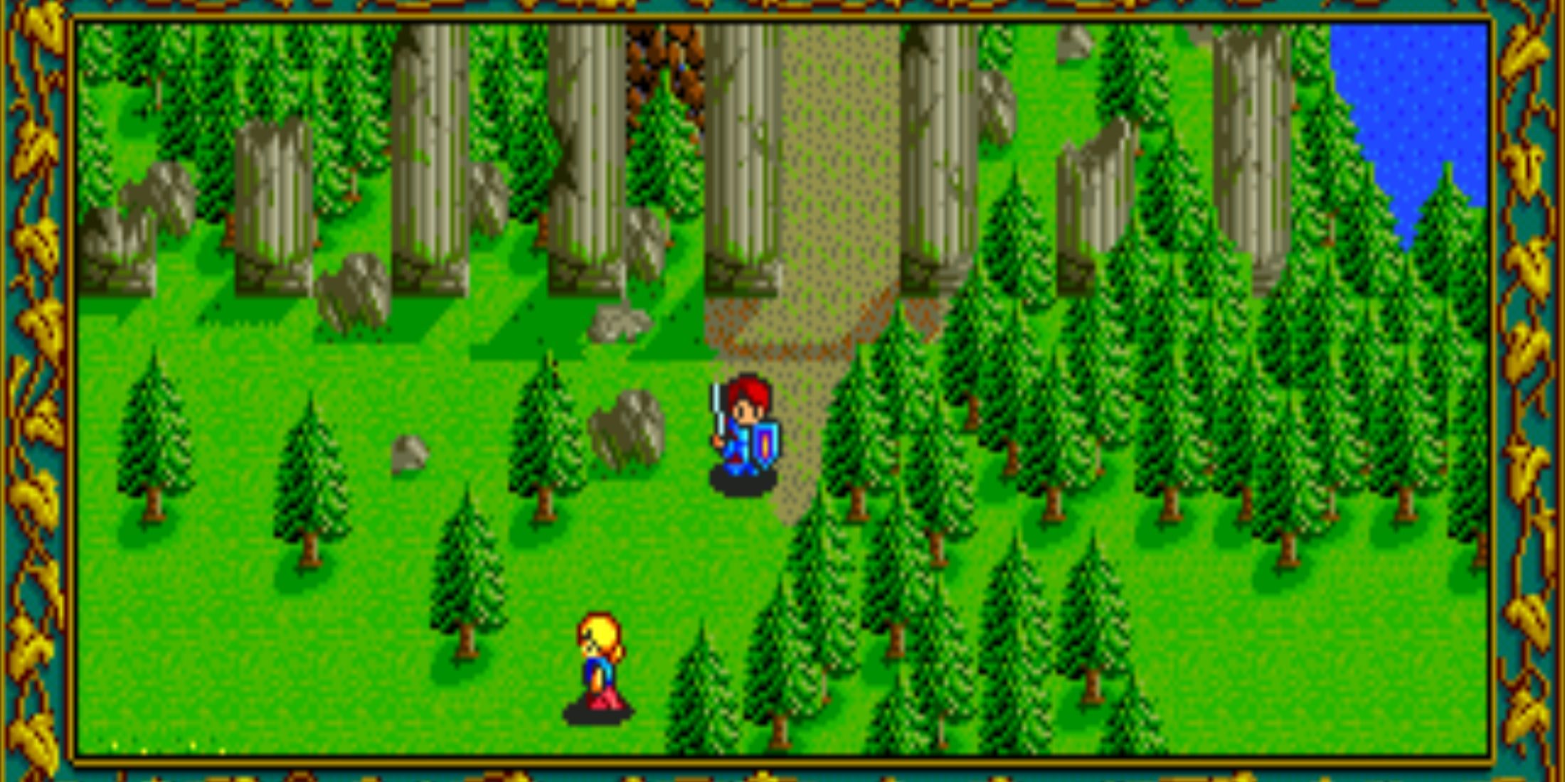 Adol exploring the world in Ys I Ancient Ys Vanished