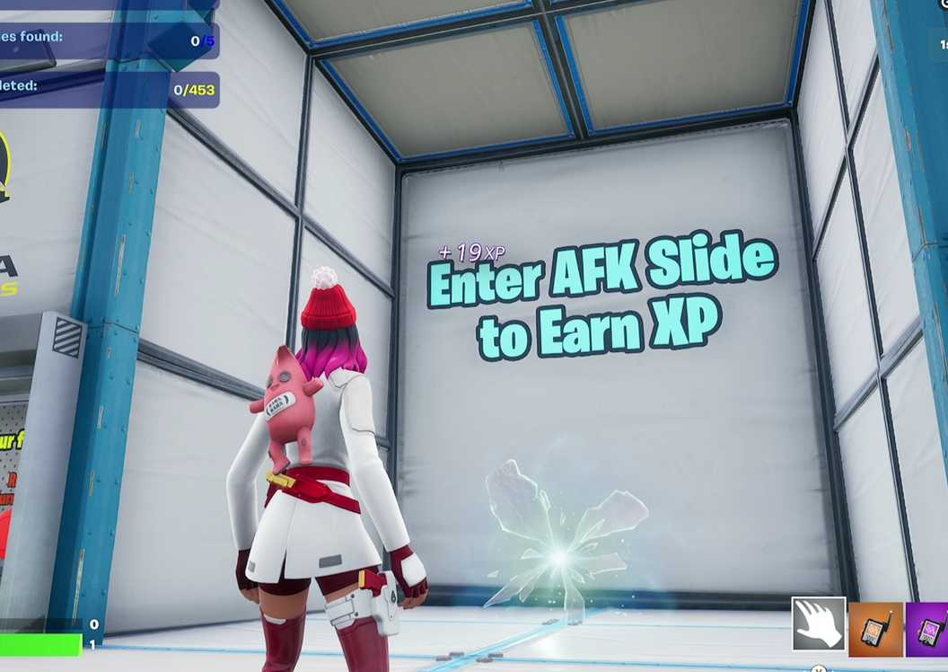 afk slide fortnite xp