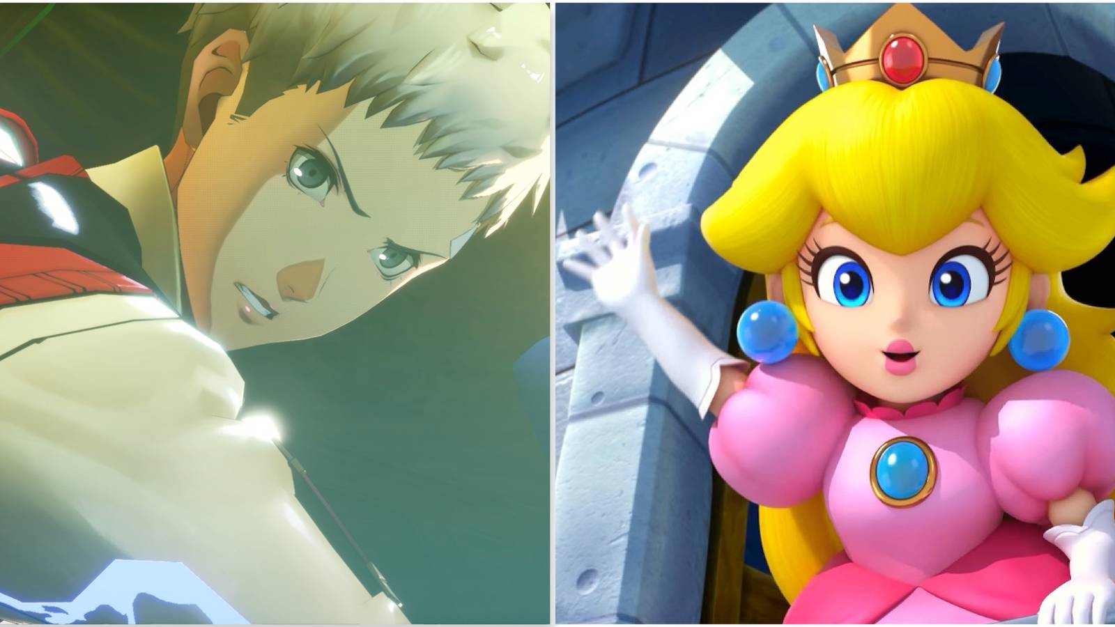 Akihiko in Persona 3 Reload and Peach in Super Mario RPG
