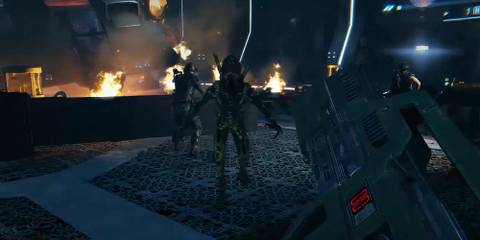 Gameplay screenshot of Aliens: Colonial Marines with the ACM Overhaul Mod